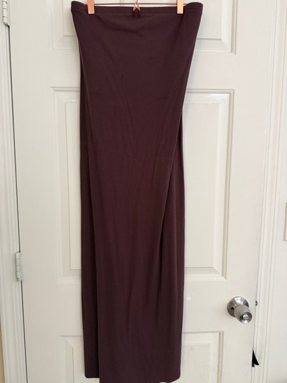 Strapless Maxi Dress in Brown